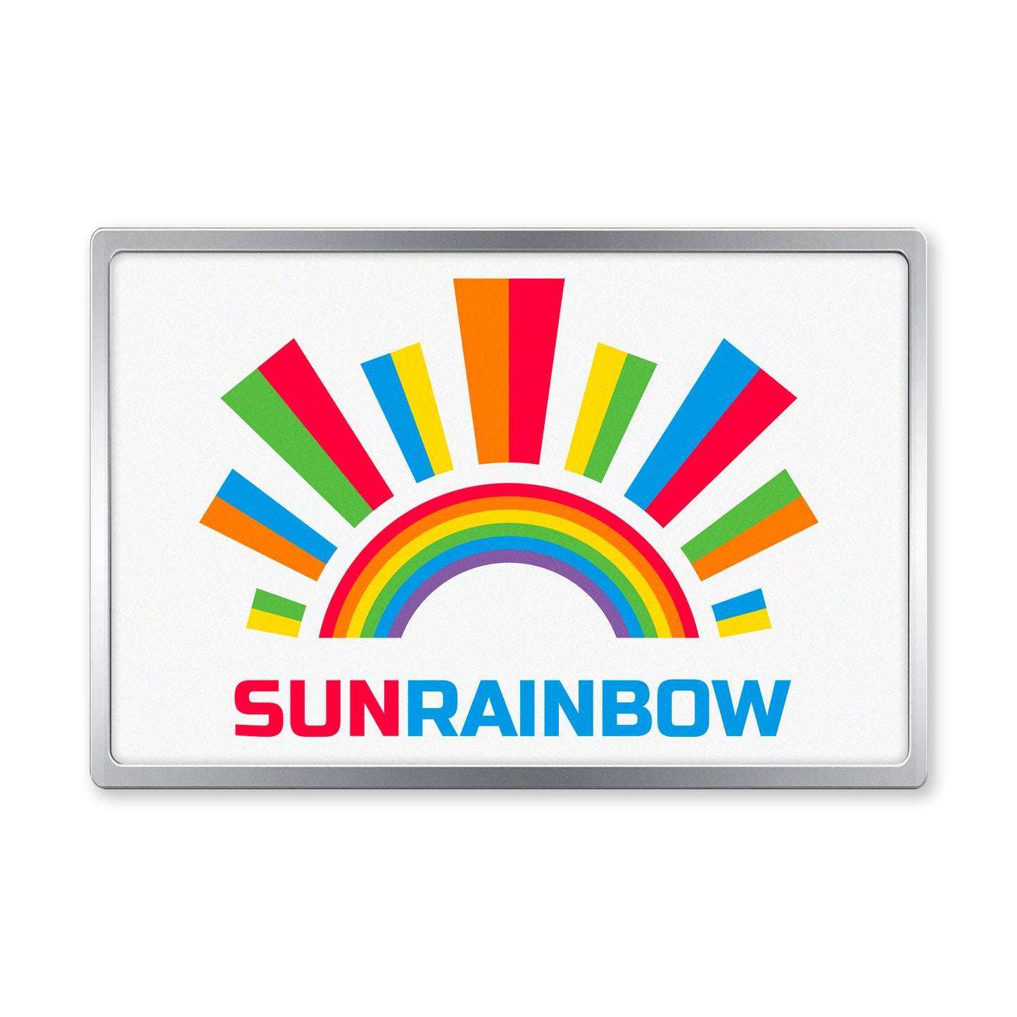 Printed Dome Rectangle Lapel Pins - Stock Shapes
