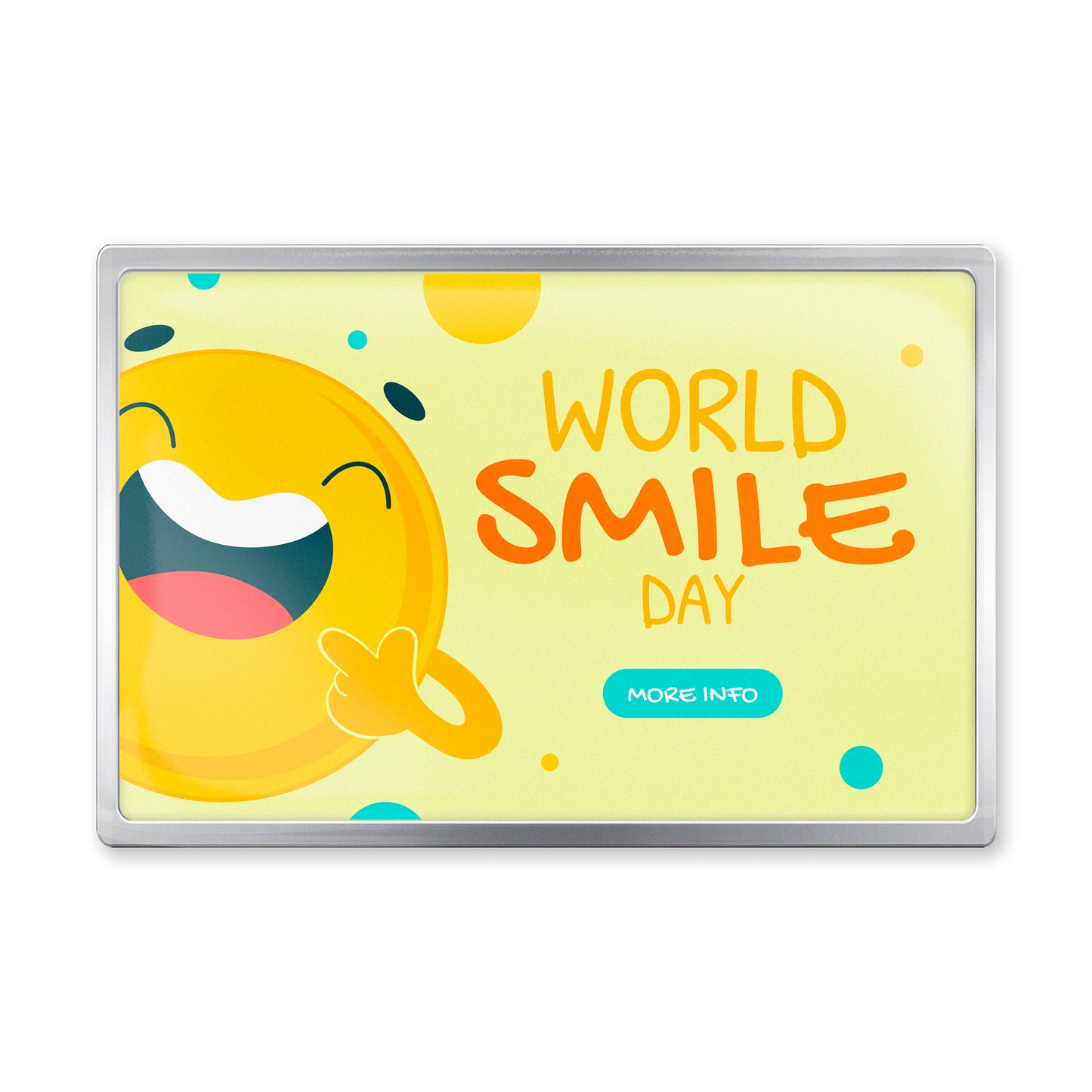 Printed Dome Rectangle Lapel Pins - Stock Shapes
