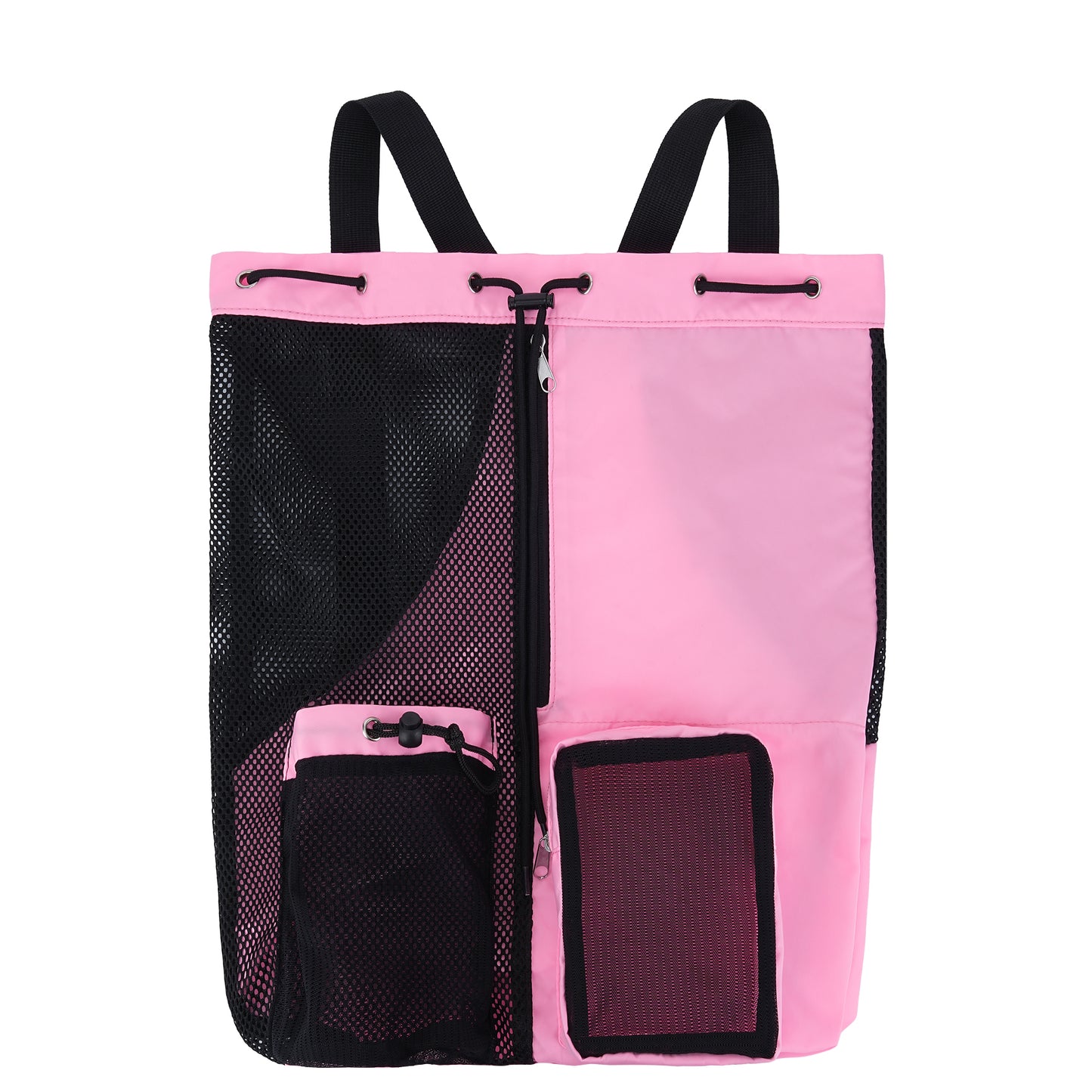 Mesh Drawstring Swim Bag With Wet Pocket