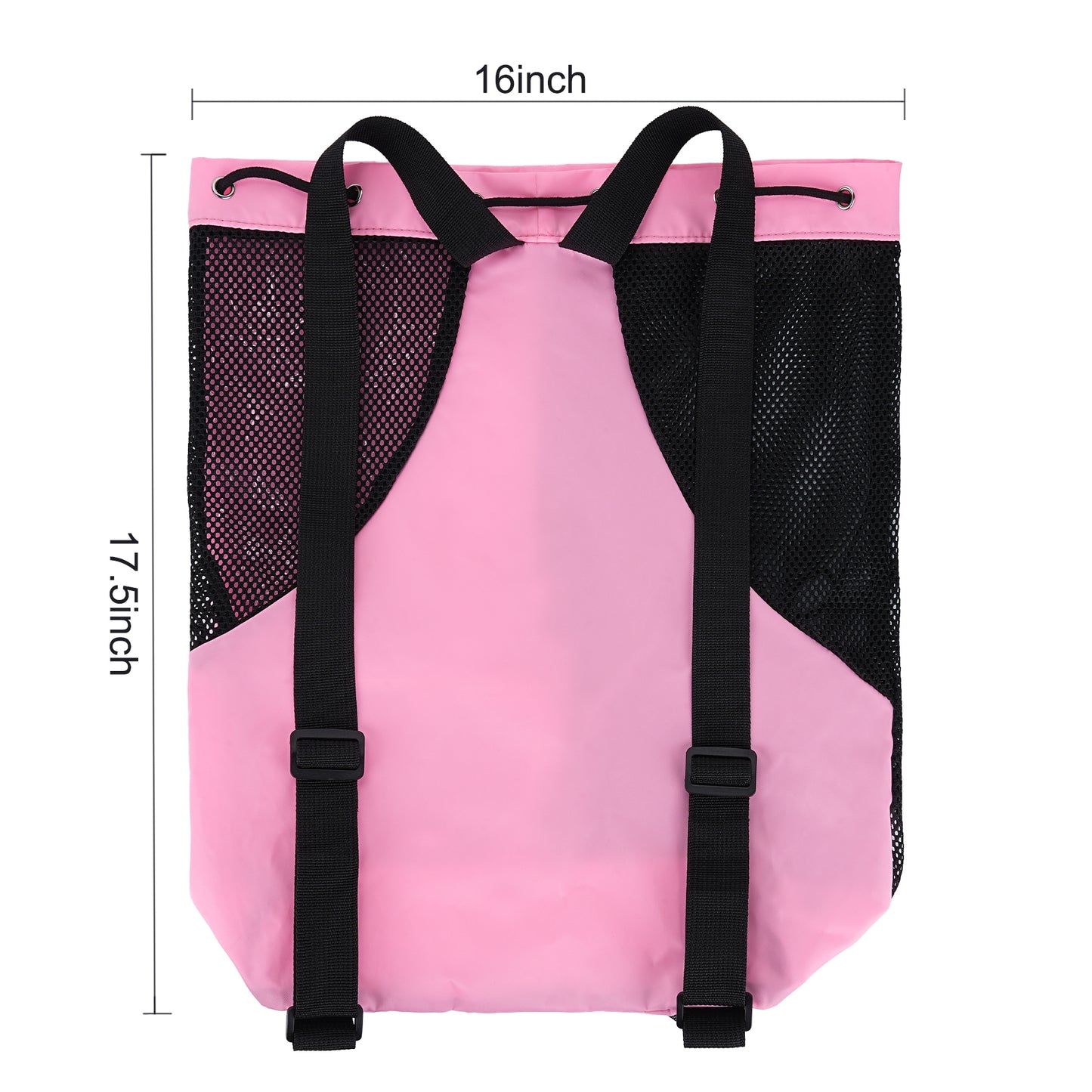 Mesh Drawstring Swim Bag With Wet Pocket