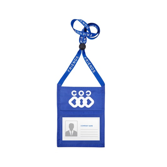 Premium Double Window Pouch Wallet With Lanyard W/Back Zipper And Phone Holder