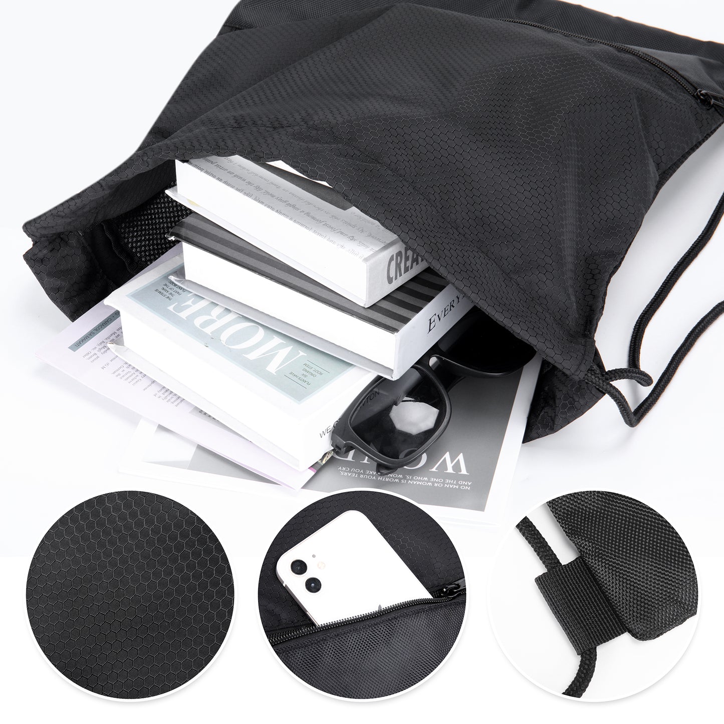 Heavy-Duty Drawstring Gym Bag