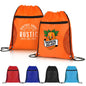 Drawstring Sports Bag With Mesh Pockets