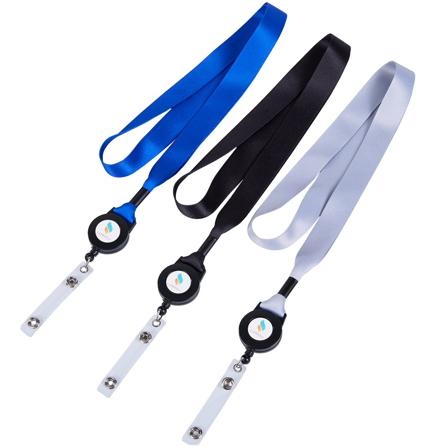 3/4" Dye-Sublimated Lanyard W/Retractable Badge Reel Combo & Plastic Crimp