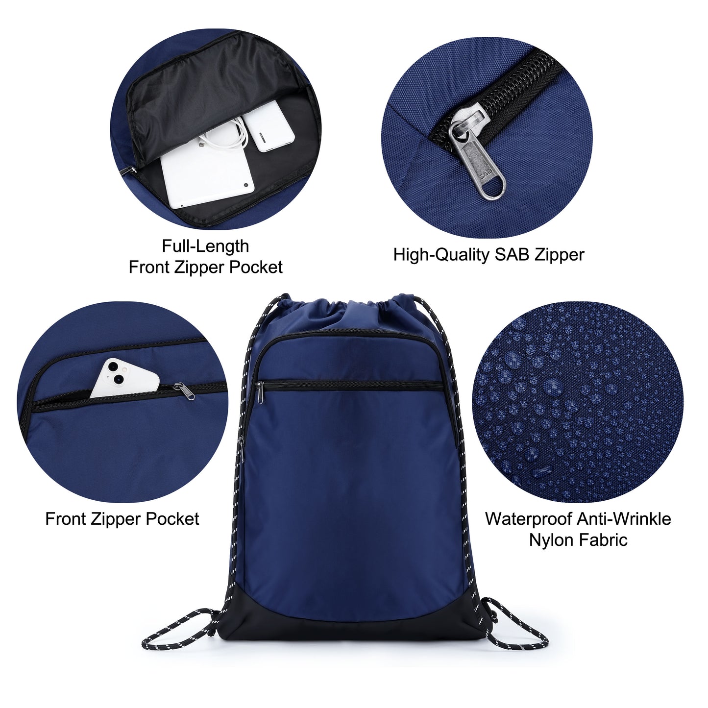 Unisex-Adult Essential Drawstring Sackpack