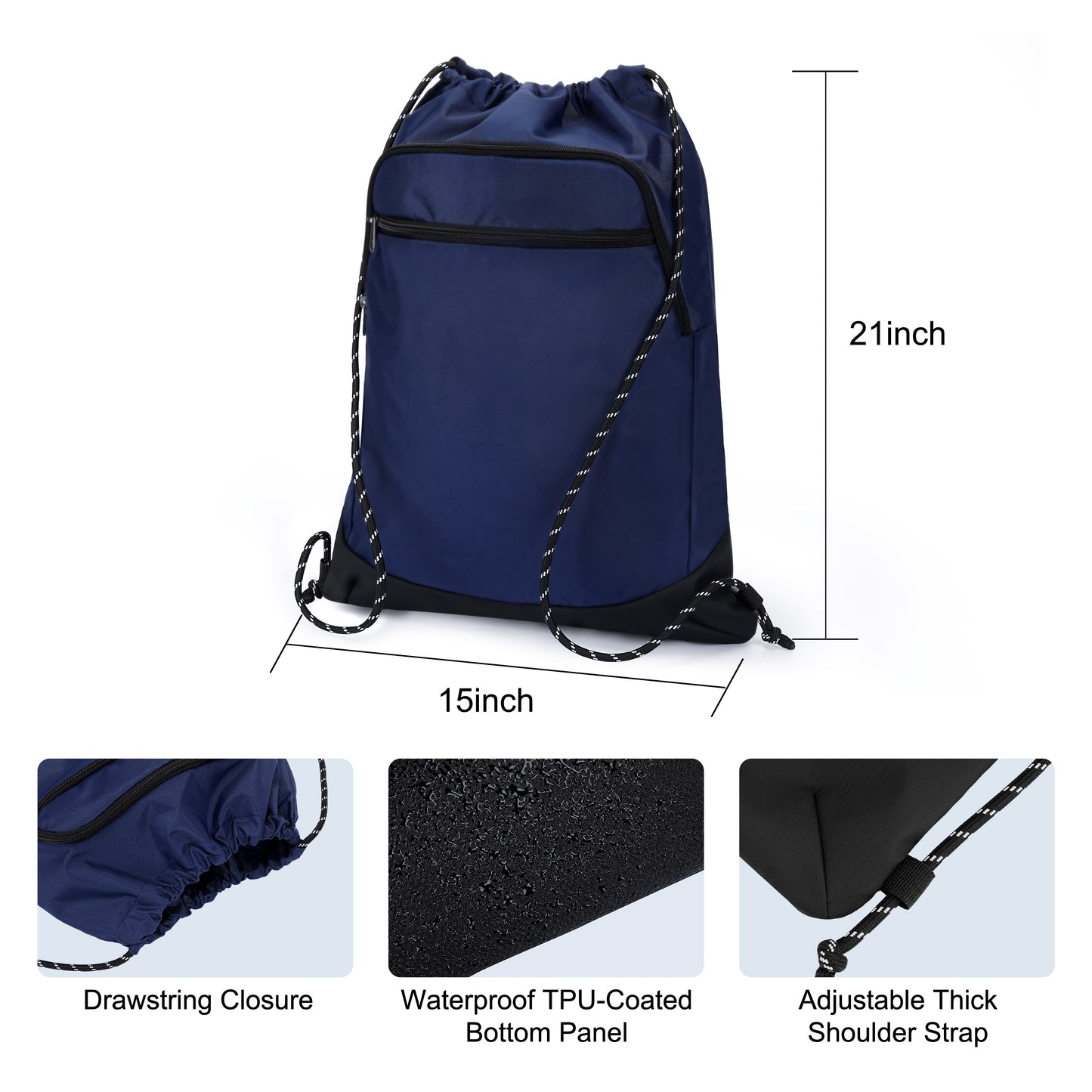 Unisex-Adult Essential Drawstring Sackpack