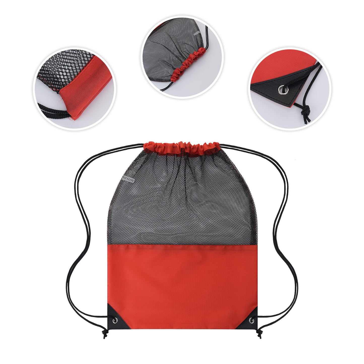 14" X 18" Mesh Top Drawstring Backpack