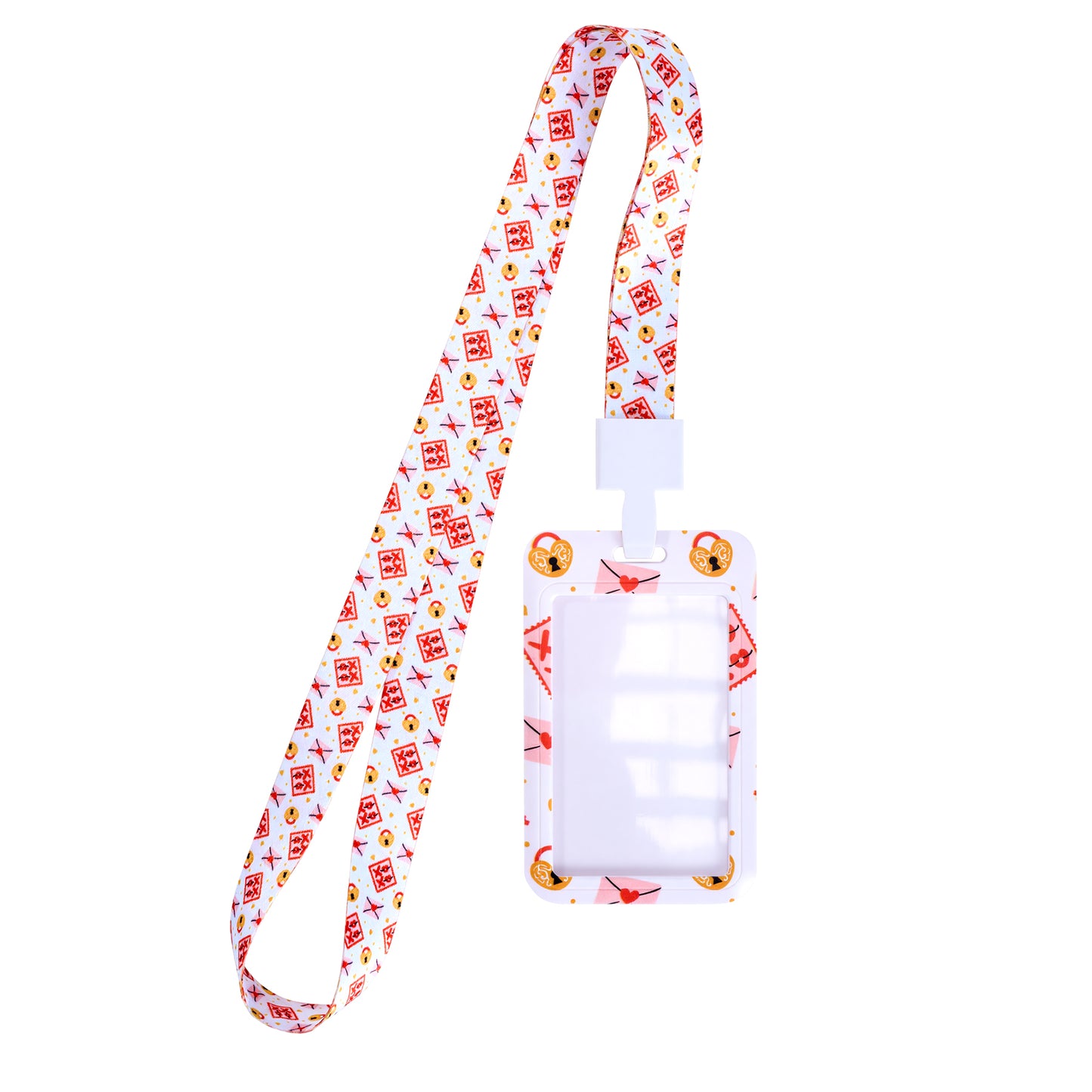 Plastic Badge Card Holder W/Lanyard