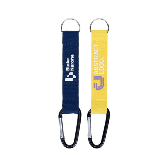 3/4" Carabiner Keychain Pocket Lanyards W/ Keyring