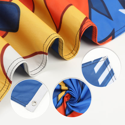 3' X 5' Double Sided Printed Knitted Polyester Flags With Grommets