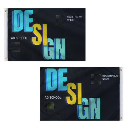 3' X 5' Double Sided Printed Polyester Flag