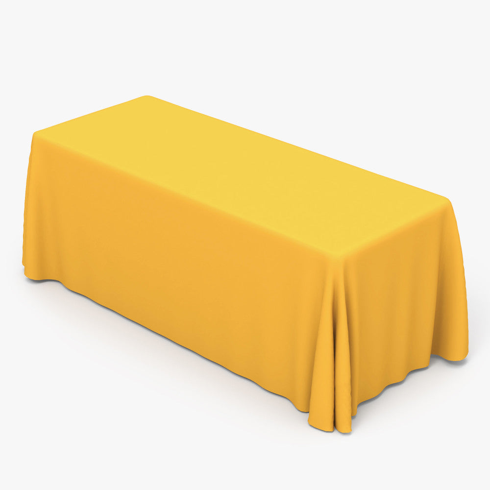 Table Runner + Solid Color Throw (Height: 90")