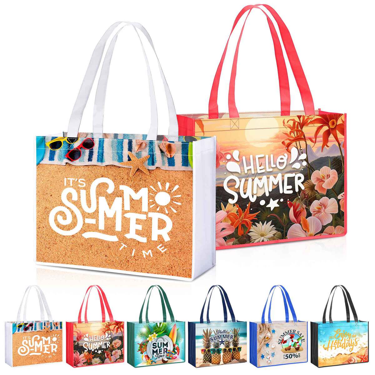 Laminated Non Woven Tote Bag(12" X 16" X 6")