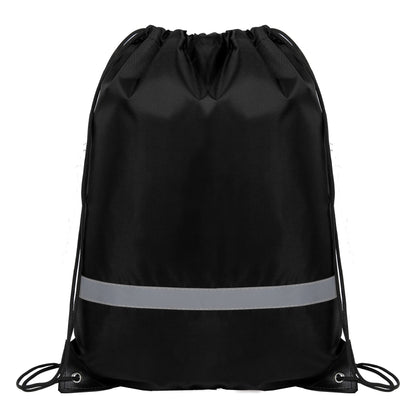 Reflective Safety Drawstring Backpack