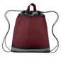 Small Reflective Polyester Drawstring Backpack