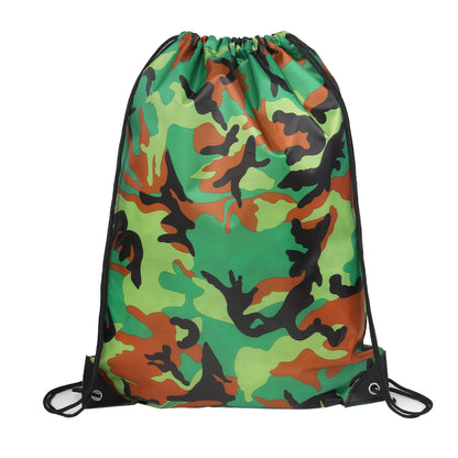 Waterproof 210D Camo Drawstring Bag