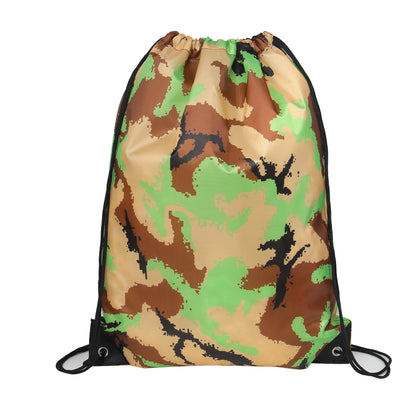 Waterproof 210D Camo Drawstring Bag
