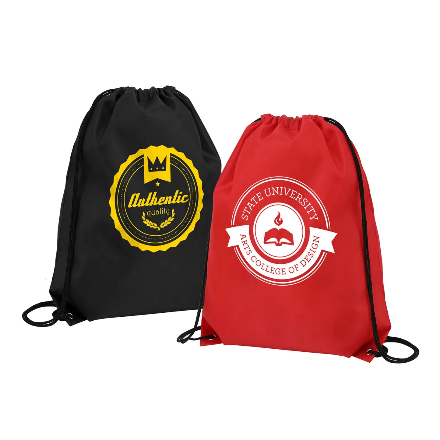 Classic Polyester Drawstring Sports Backpack