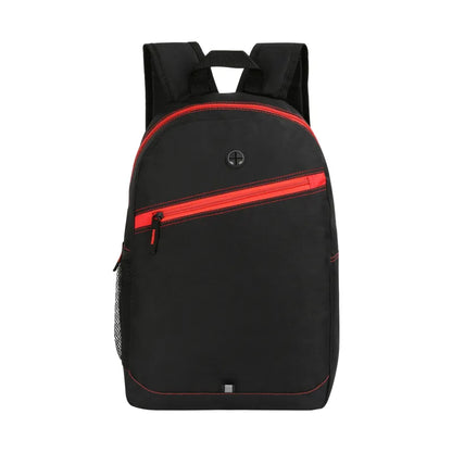 Color Zippered Stripe Daily Backpack