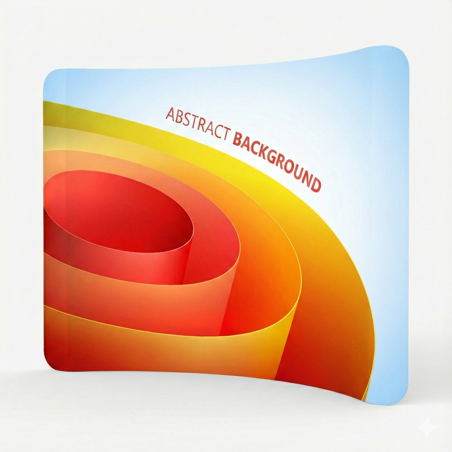 10ft Curve Tension Fabric Display with Frame