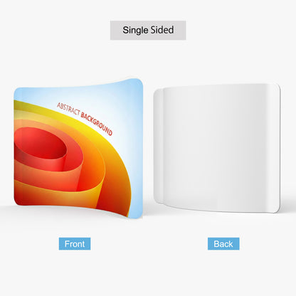 10ft Curve Tension Fabric Display with Frame