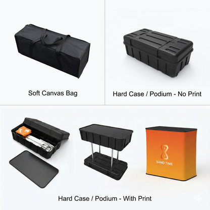 10ft Curve Tension Fabric Display with Frame