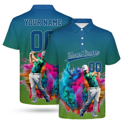 Custom Full Color Dye Sublimation Performance Polo Shirt