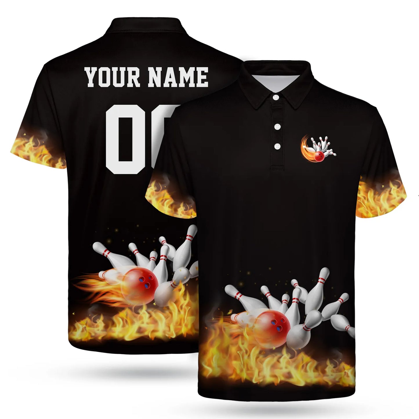 Custom Full Color Dye Sublimation Performance Polo Shirt