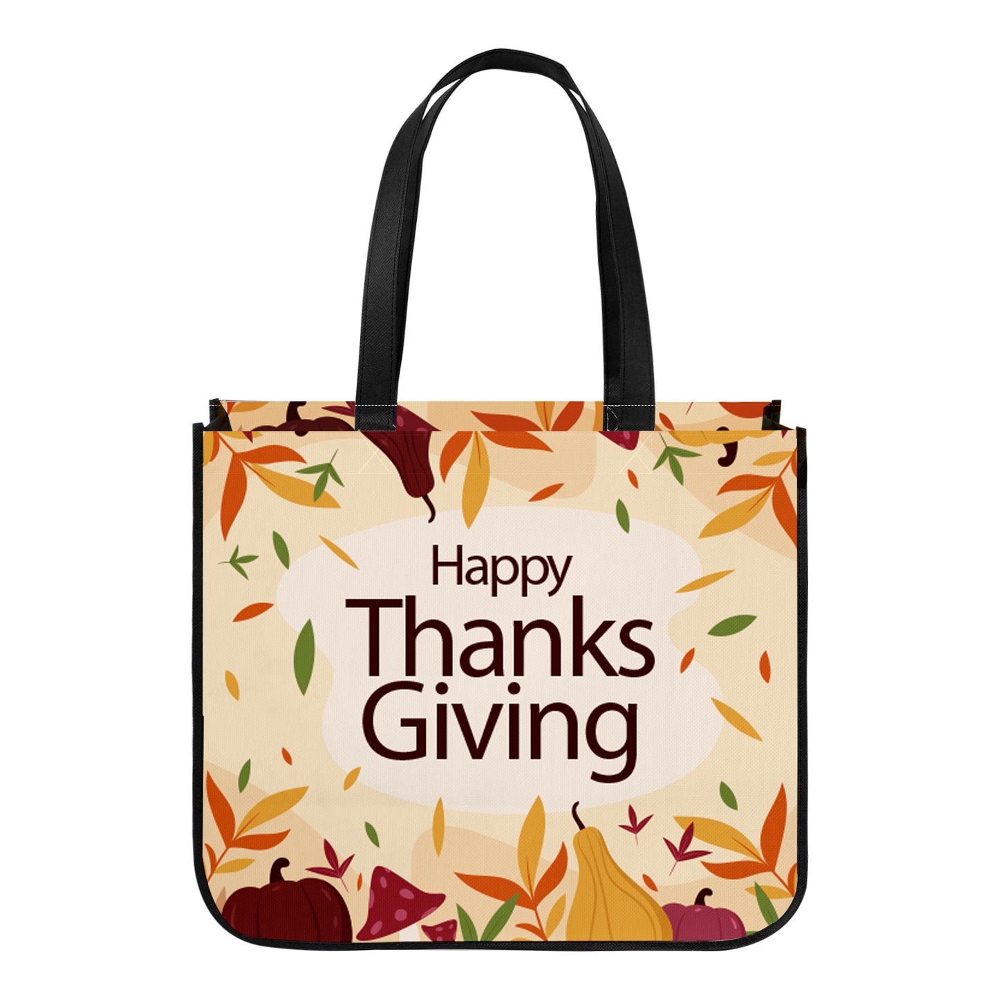 Extra Large Full Color Laminated Curved Bottom Tote Bag