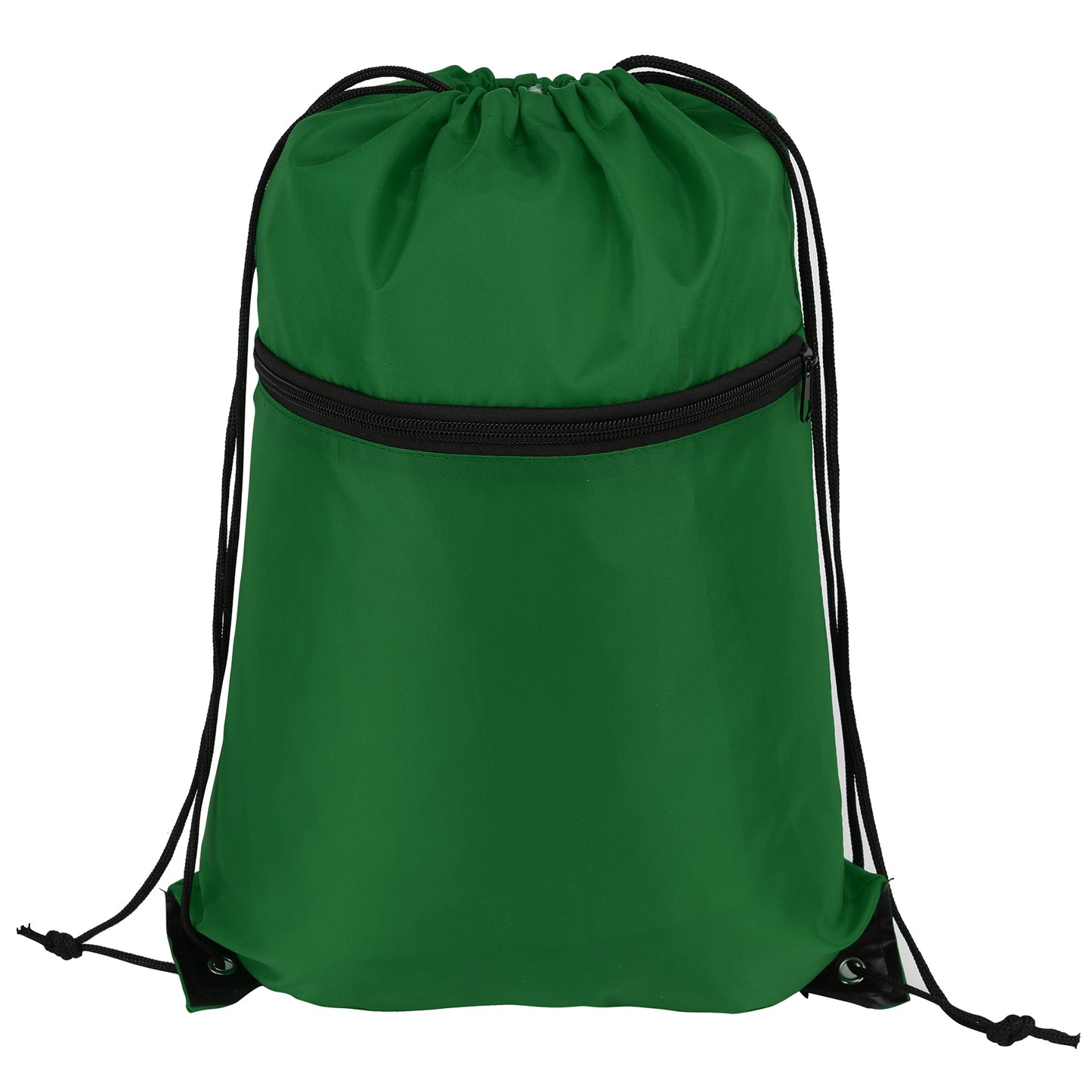Sports Drawstring Backpack With Zipper Pocket