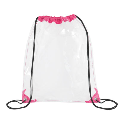 Clear Drawstring Cinch Backpack