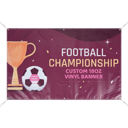 Full Color 3' X 5' 18Oz. Vinyl Banner With Grommets