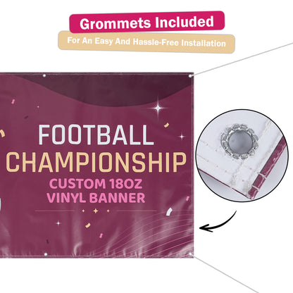 Full Color 3' X 5' 18Oz. Vinyl Banner With Grommets