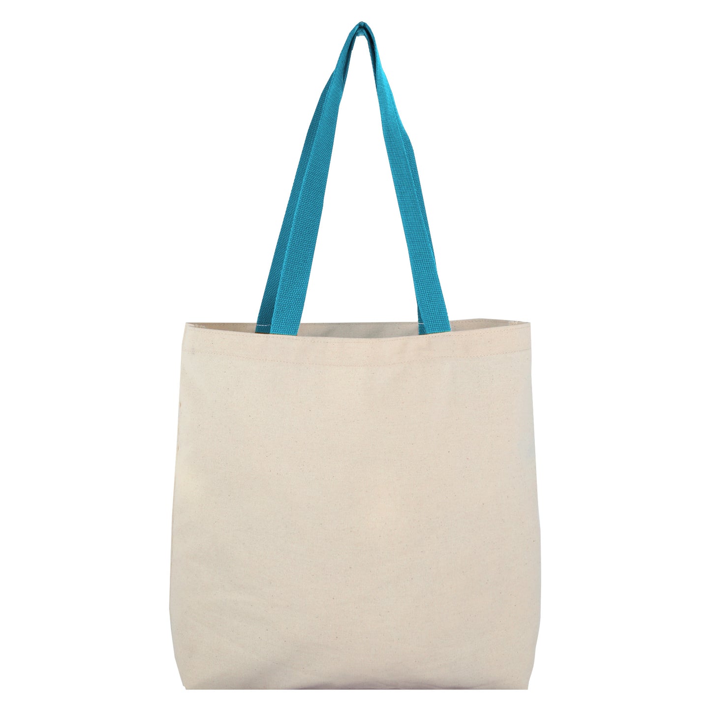 8 Oz Cotton Tote Bag With Contrast Color Web Handles