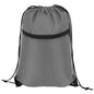 Sports Drawstring Backpack With Zipper Pocket