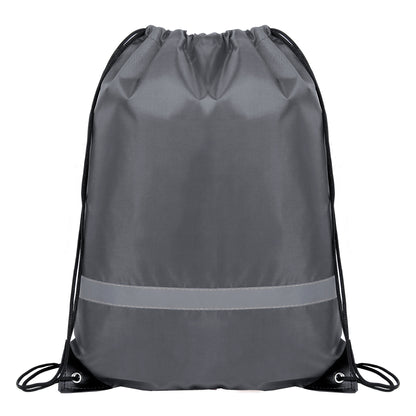 Reflective Safety Drawstring Backpack