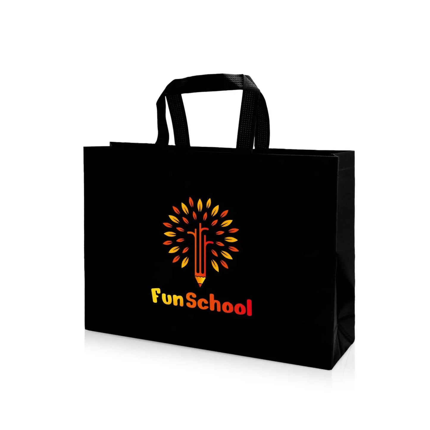 Heat Sealed Non-Woven Shopping Tote Bag(16''X12''X4'')