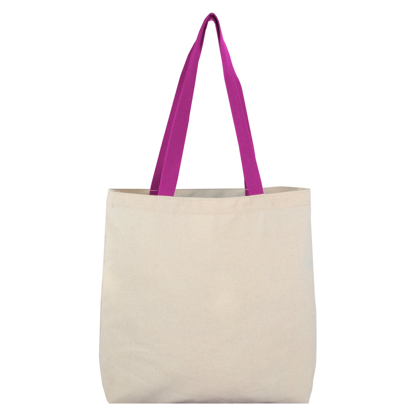 8 Oz Cotton Tote Bag With Contrast Color Web Handles