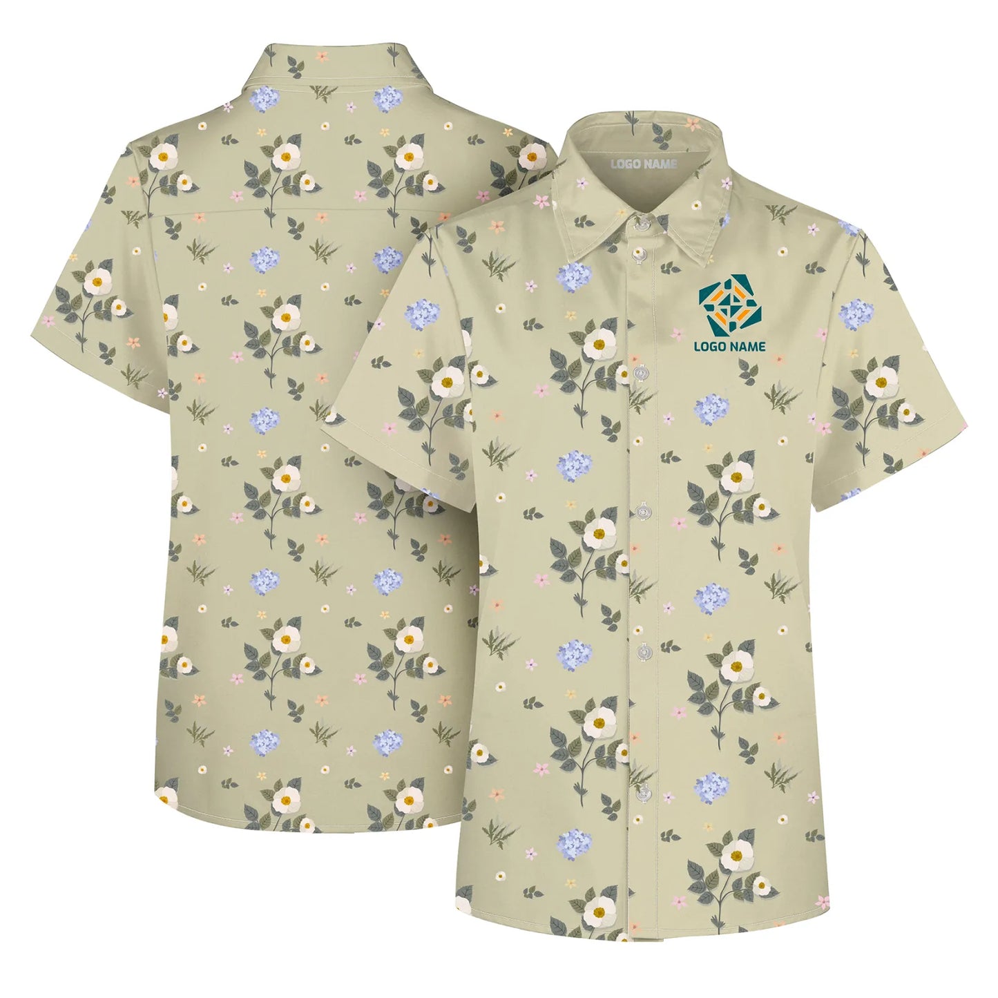 Ladies Custom Full-Color Dye Sublimation Shirt-UPS 50+