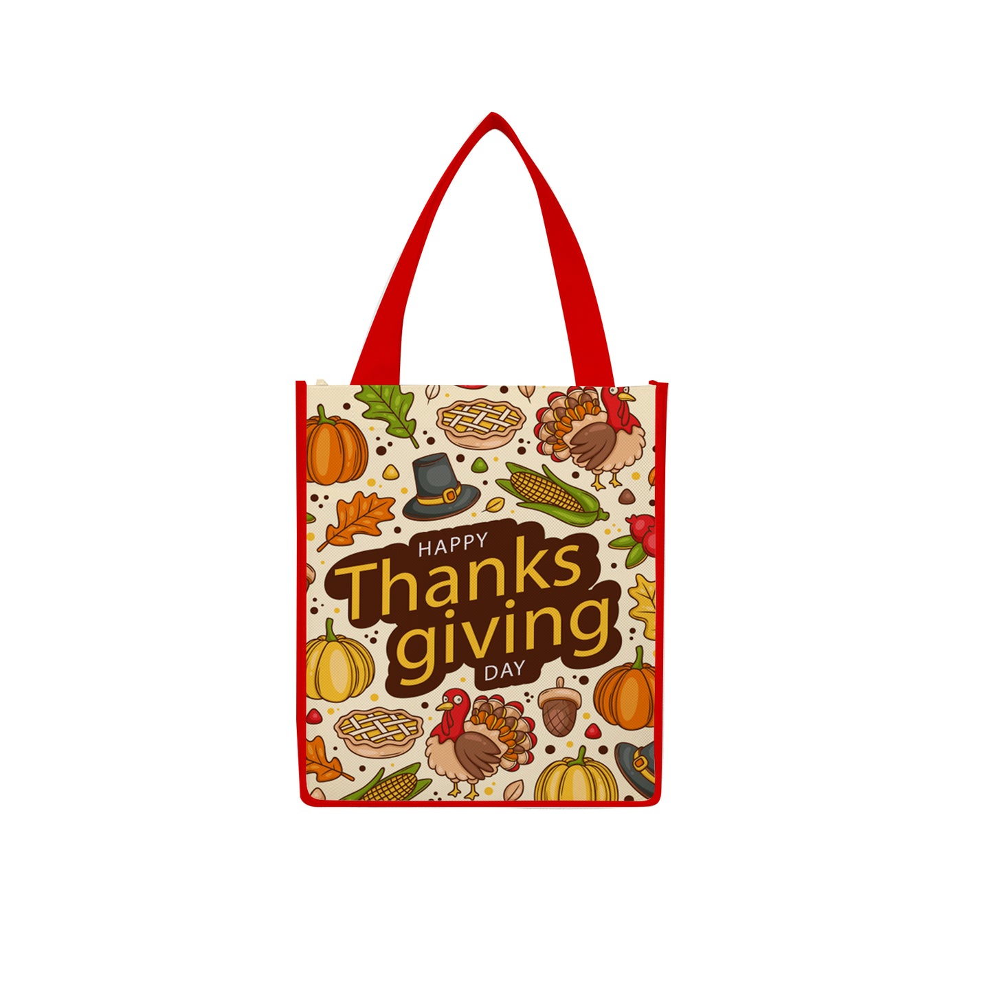 Laminated Non-Woven Tote Bag(12" X 13" X 8")