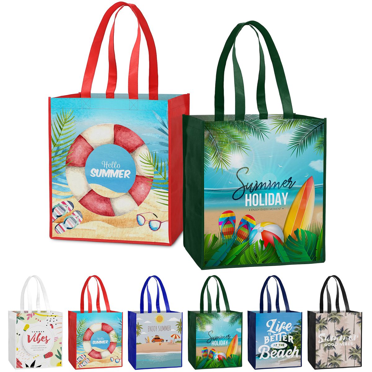 Laminated Non-Woven Tote Bag(13" X 15" X 10")