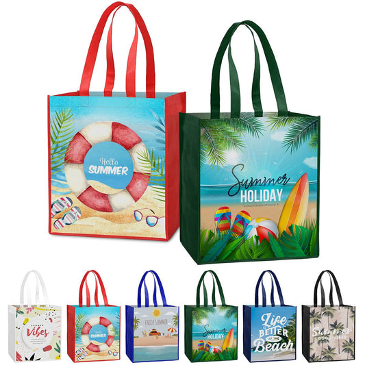 Laminated Non-Woven Tote Bag(13" X 15" X 10")