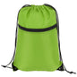 Sports Drawstring Backpack With Zipper Pocket