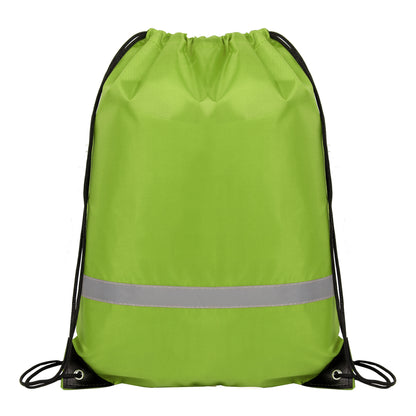 Reflective Safety Drawstring Backpack