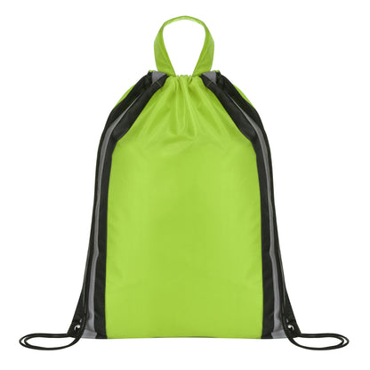 Reflective Safety Drawstring Backpack