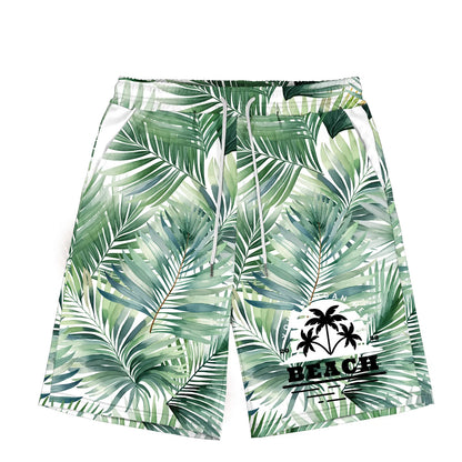 Men Full-Color Gsm Dye Sublimation Drawstring Shorts- Stretch Poly