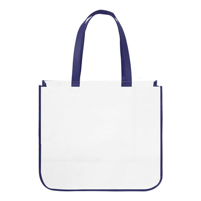 Extra Large Full Color Laminated Curved Bottom Tote Bag