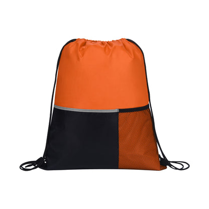 Dual Pocket Drawstring Backpack