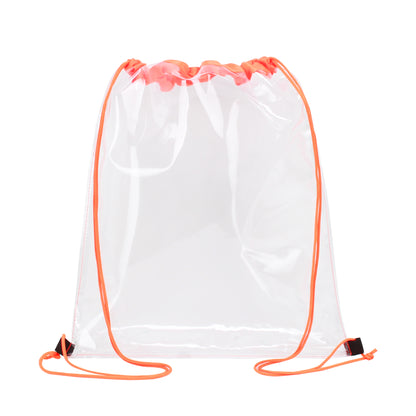 Clear PVC Drawstring Backpack