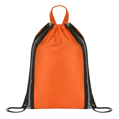 Reflective Safety Drawstring Backpack
